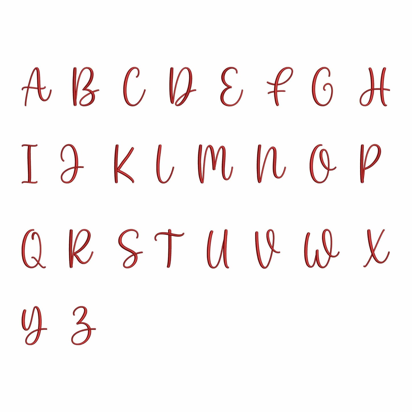 Sophia - Embroidery font