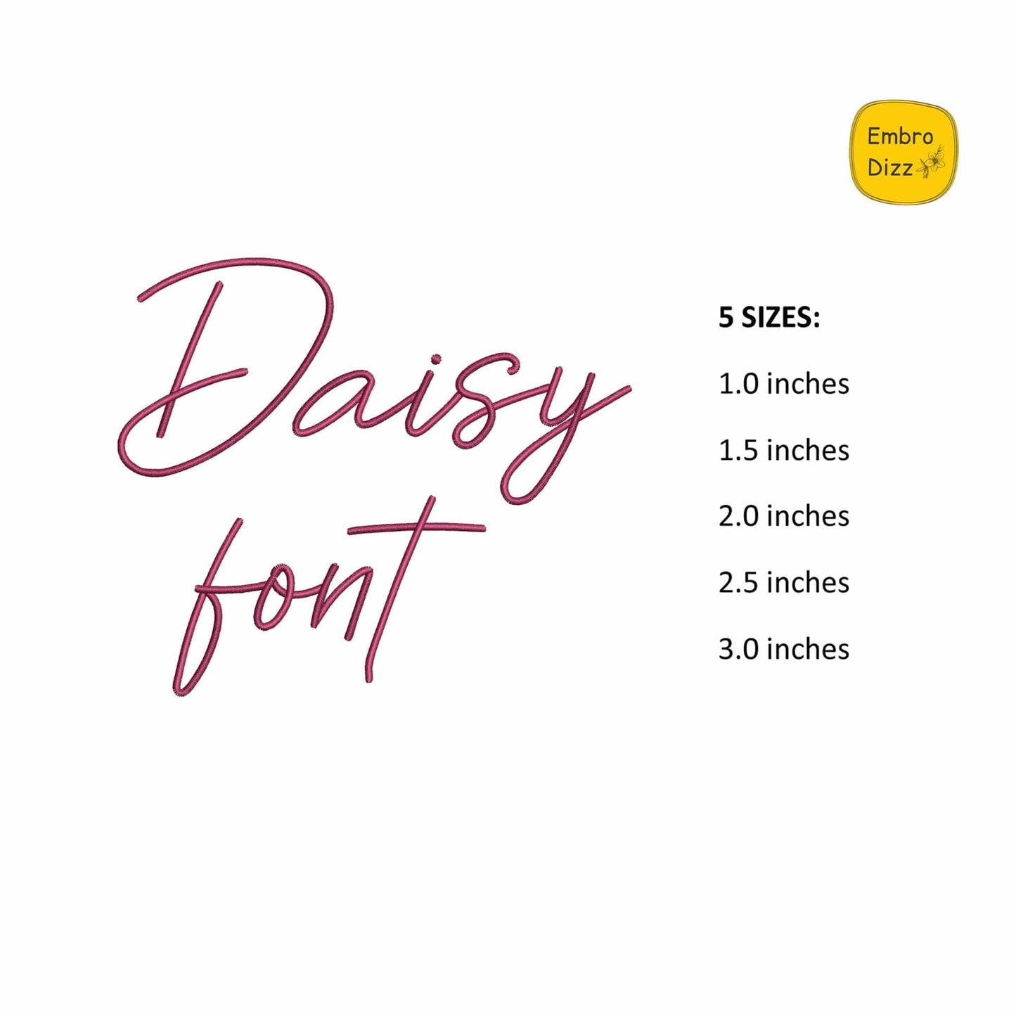 Daisy - Boho embroidery font