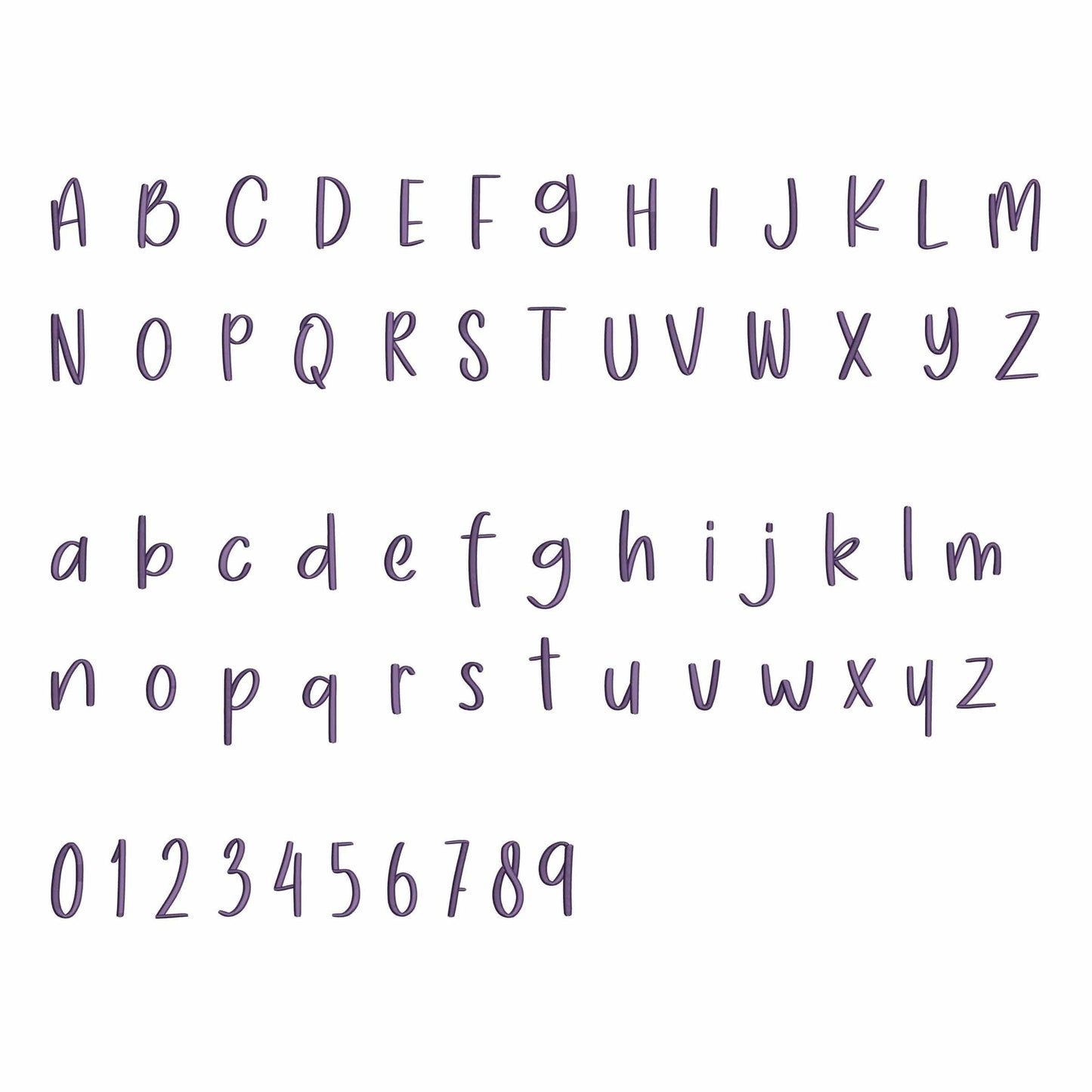 Kiddy - Embroidery font