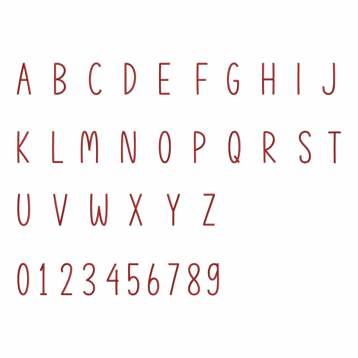 Green Farm - Embroidery font