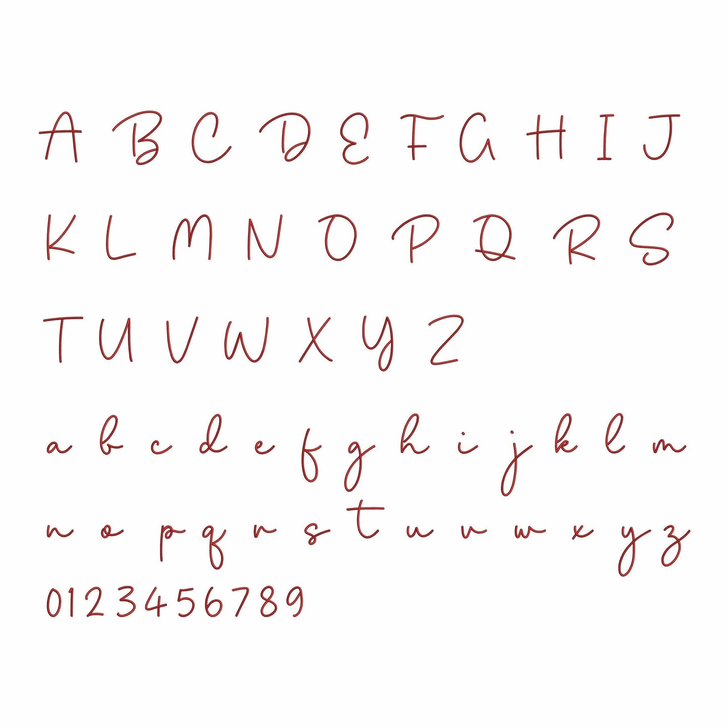 Helena - Embroidery font