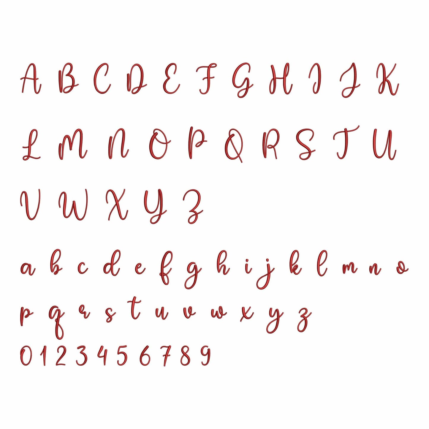 Carry - Embroidery font
