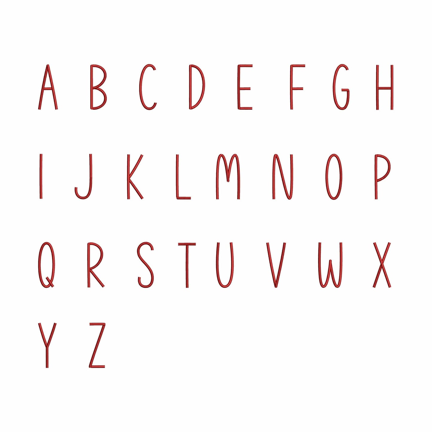 Green Farm - Embroidery font