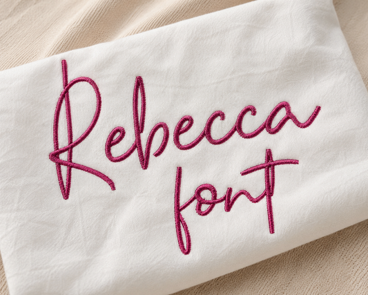Rebecca - Embroidery font