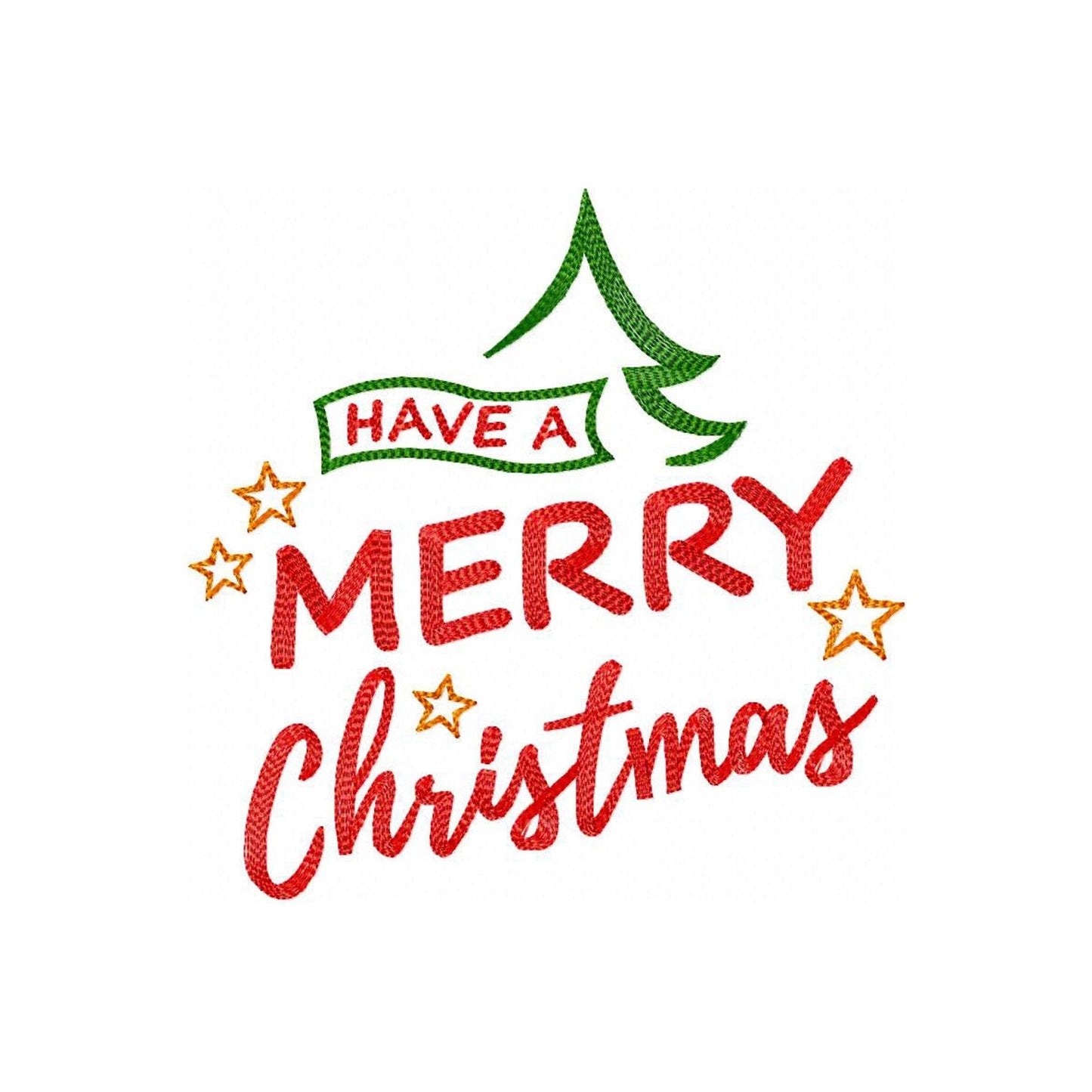 Merry Christmas - Embroidery design