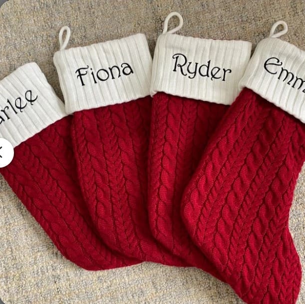 Christmas embroidery fonts