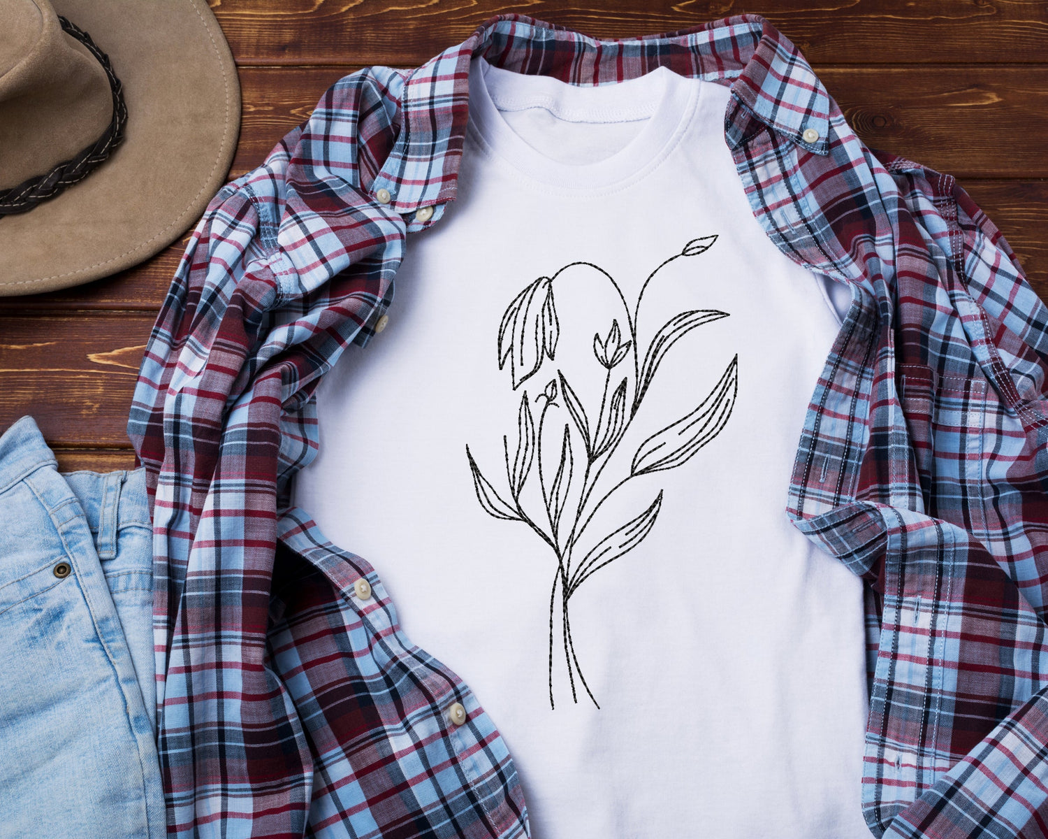 Floral embroidery designs