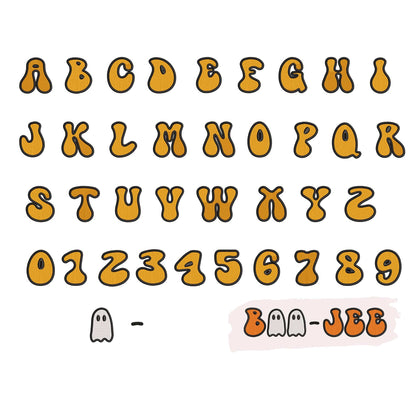 7 Halloween embroidery fonts bundle