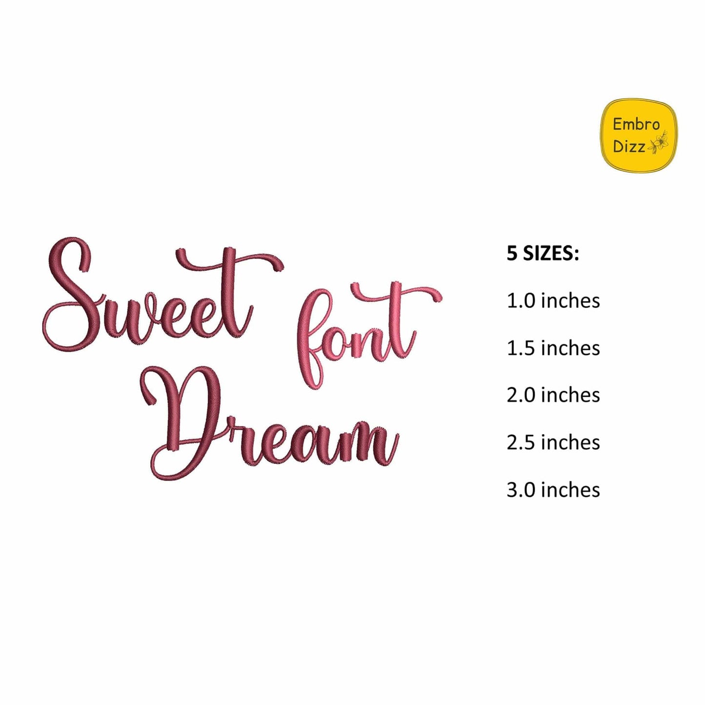 2 Duo embroidery font bundle