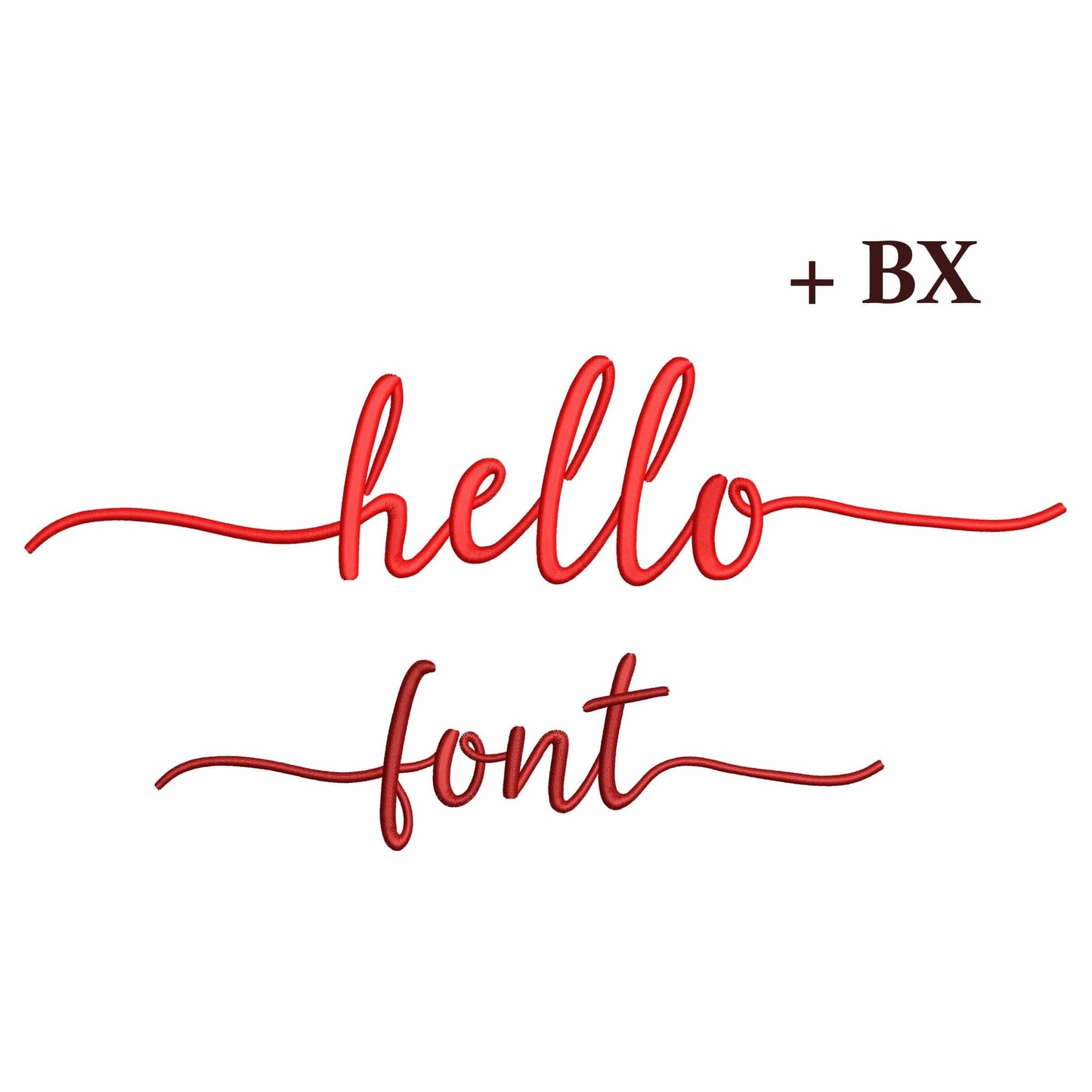 2 Duo embroidery font bundle
