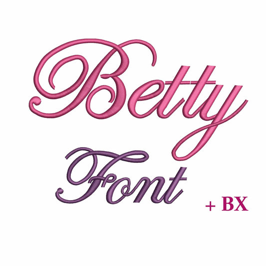 Betty - Embroidery font