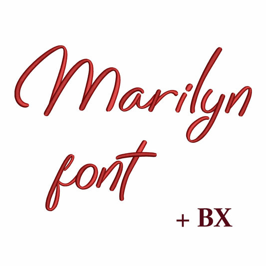 Marilyn - Embroidery font