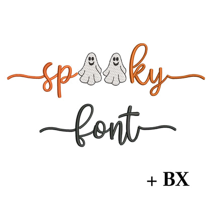 Spooky with tails - Embroidery font