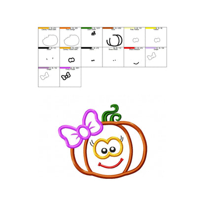 Pumpkin - Applique design