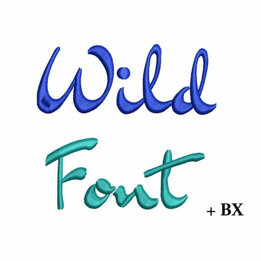 Wild - Embroidery font