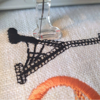 halloween embroidery font embroidered on fabric 
