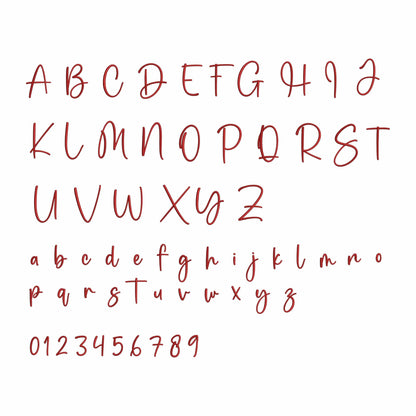 My story - Embroidery font