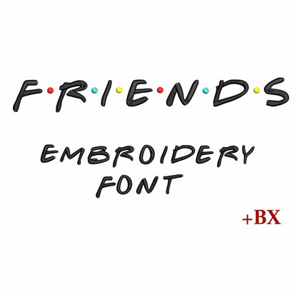 Friends - Embroidery font