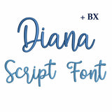 Diana - Embroidery font