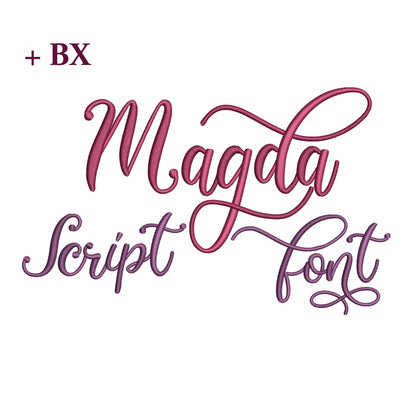 Magda - Embroidery font