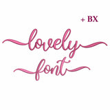 Lovely with tails - Embroidery font