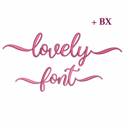 Lovely with tails - Embroidery font