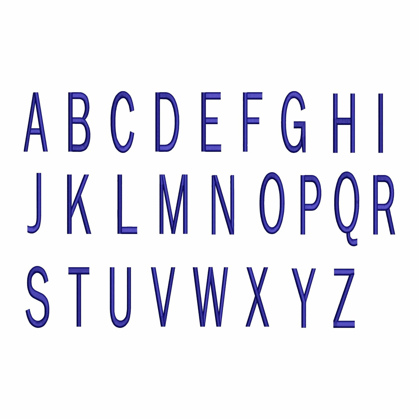 Neo Block - Embroidery font