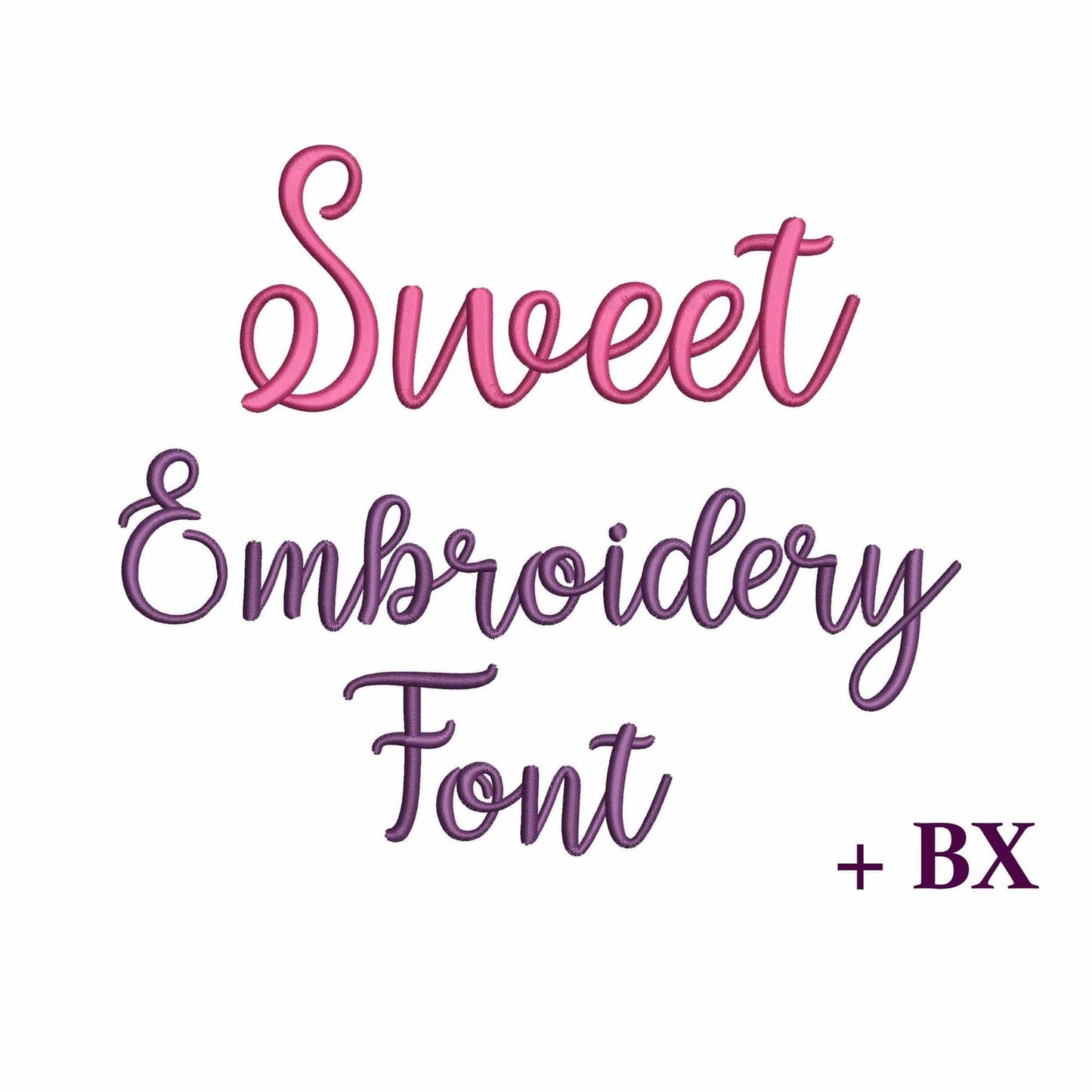 Sweet - Embroidery font
