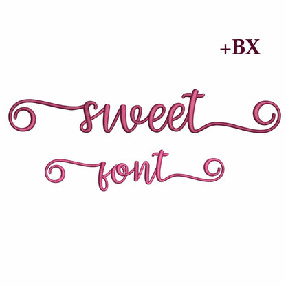 Sweet with tails - Embroidery font