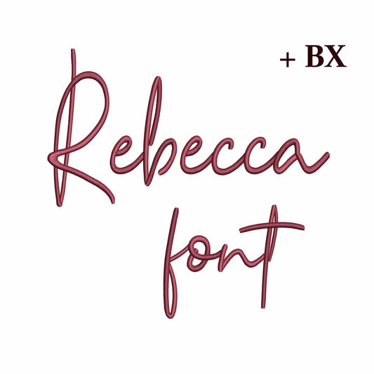 Rebecca - Embroidery font