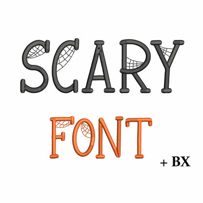 Scary - Halloween embroidery font