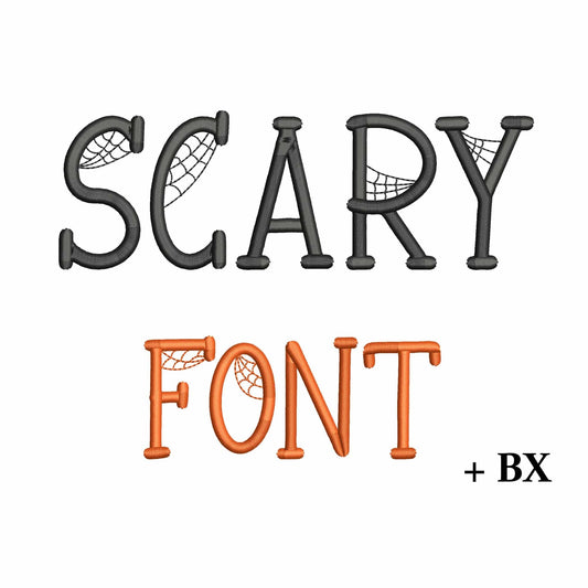 Scary - Halloween embroidery font