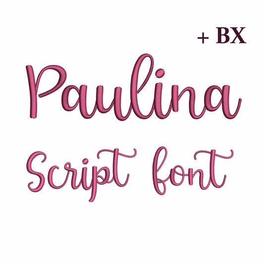 Paulina - Embroidery font