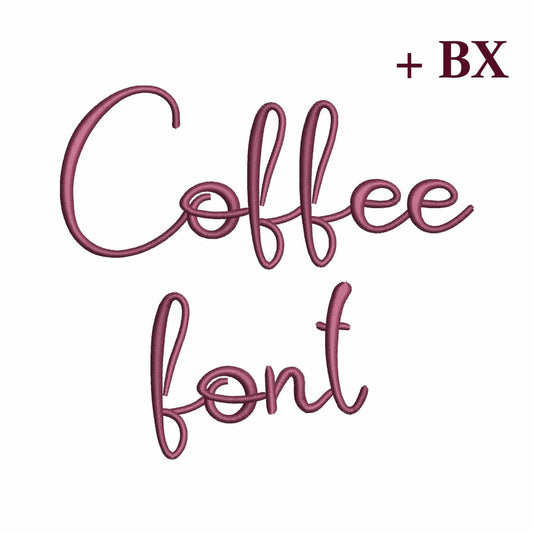 Coffee - Embroidery font
