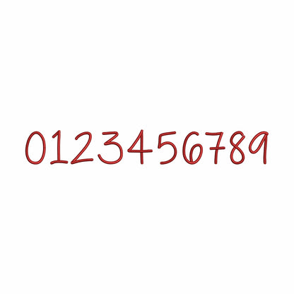 Smiley - Cute embroidery font