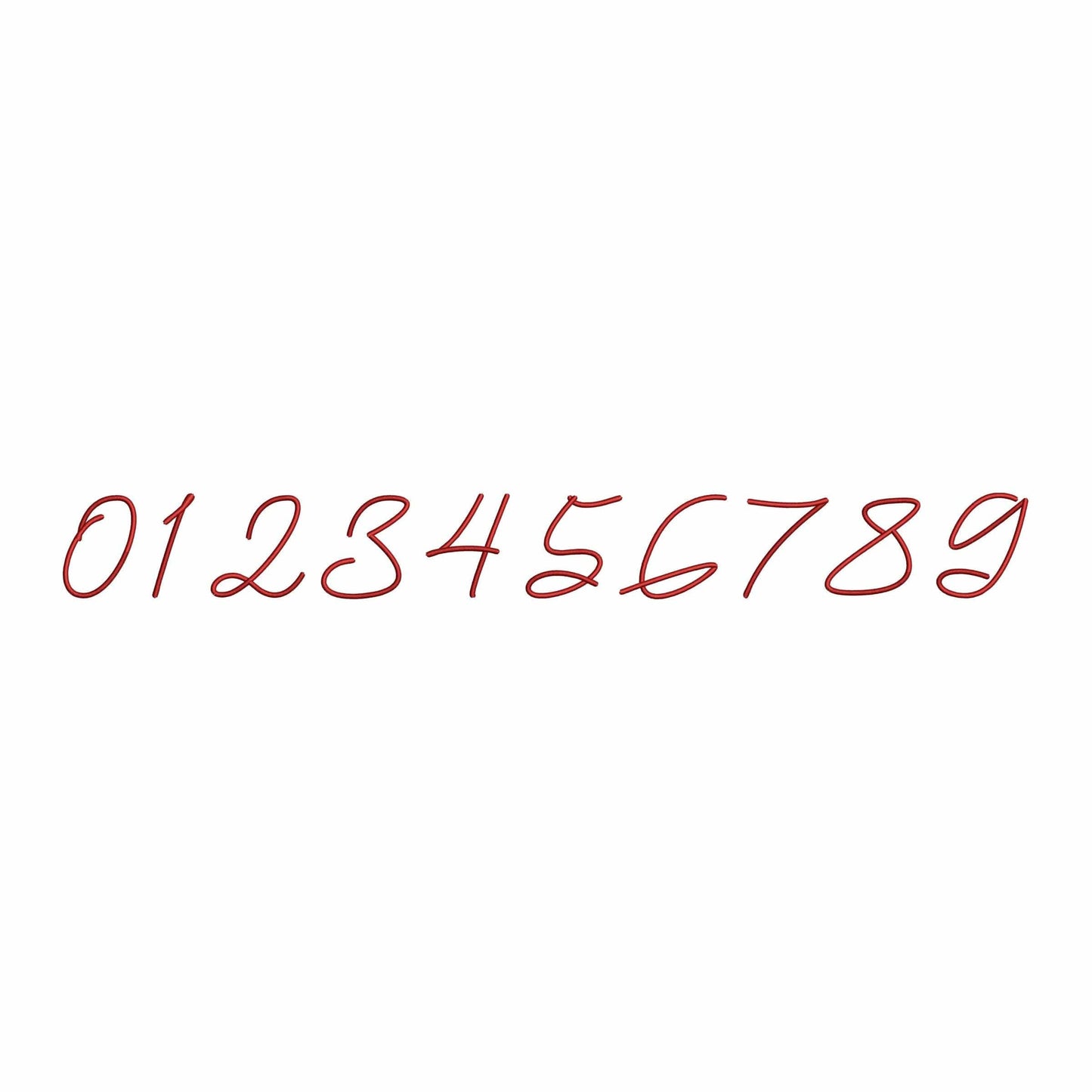 Kerry - Cursive embroidery font