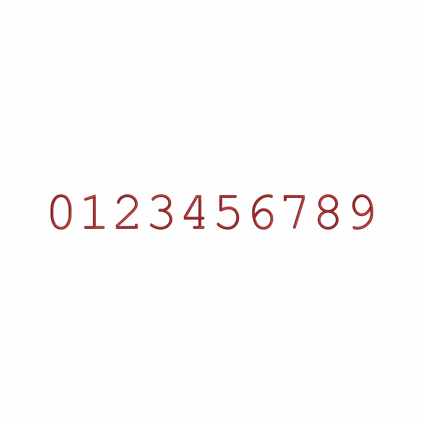 Chloe - Serif Block embroidery font