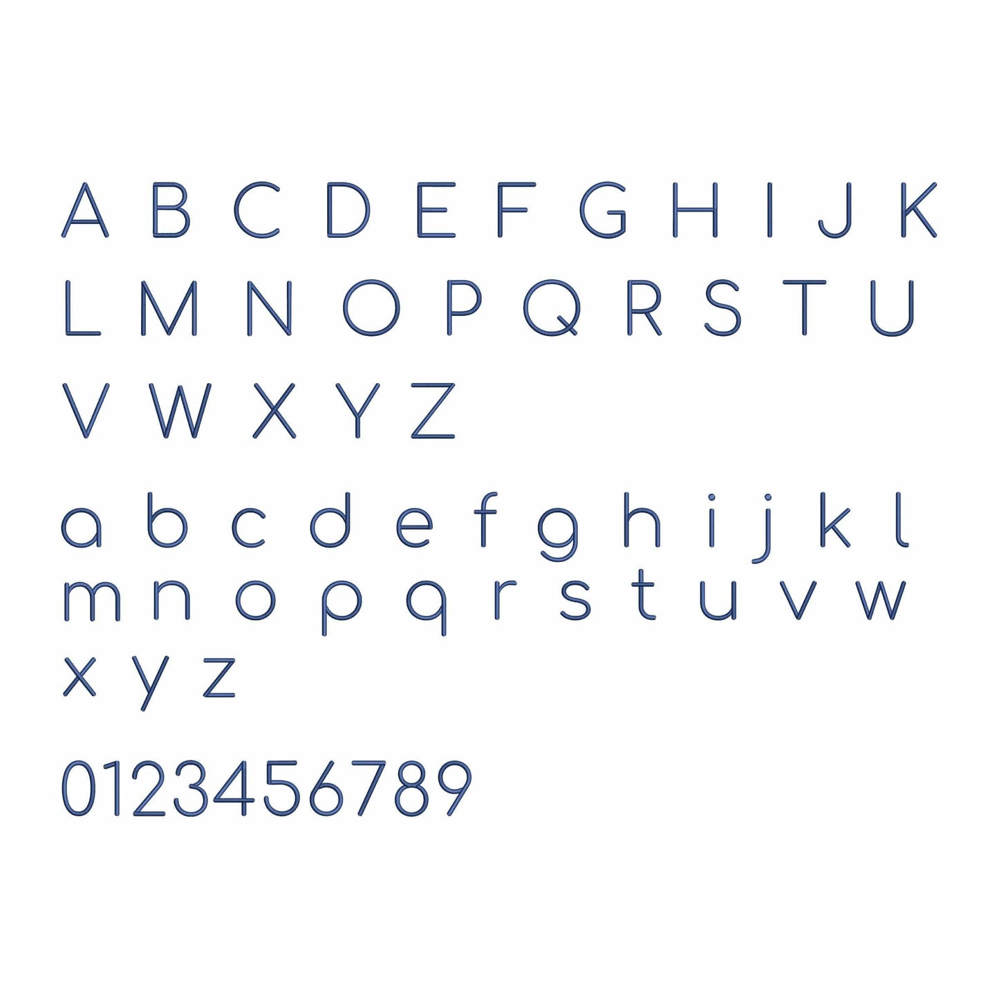 2 Duo embroidery font bundle