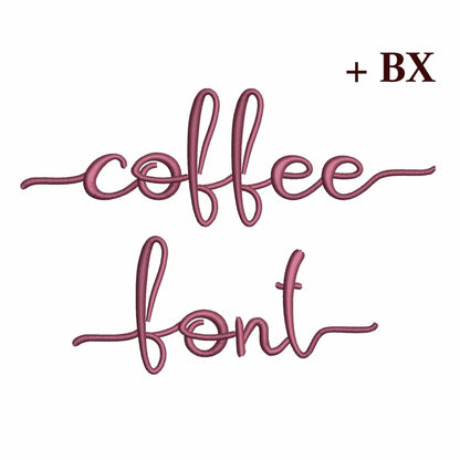 Coffee with tails - Embroidery font