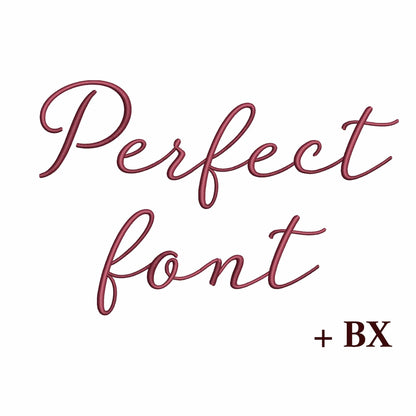 Perfect - Embroidery font