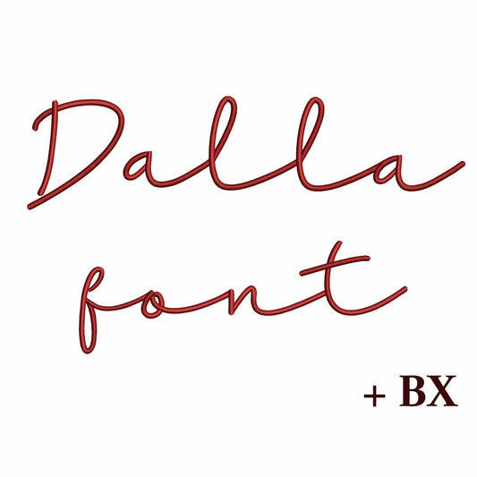 Dalla - Embroidery font