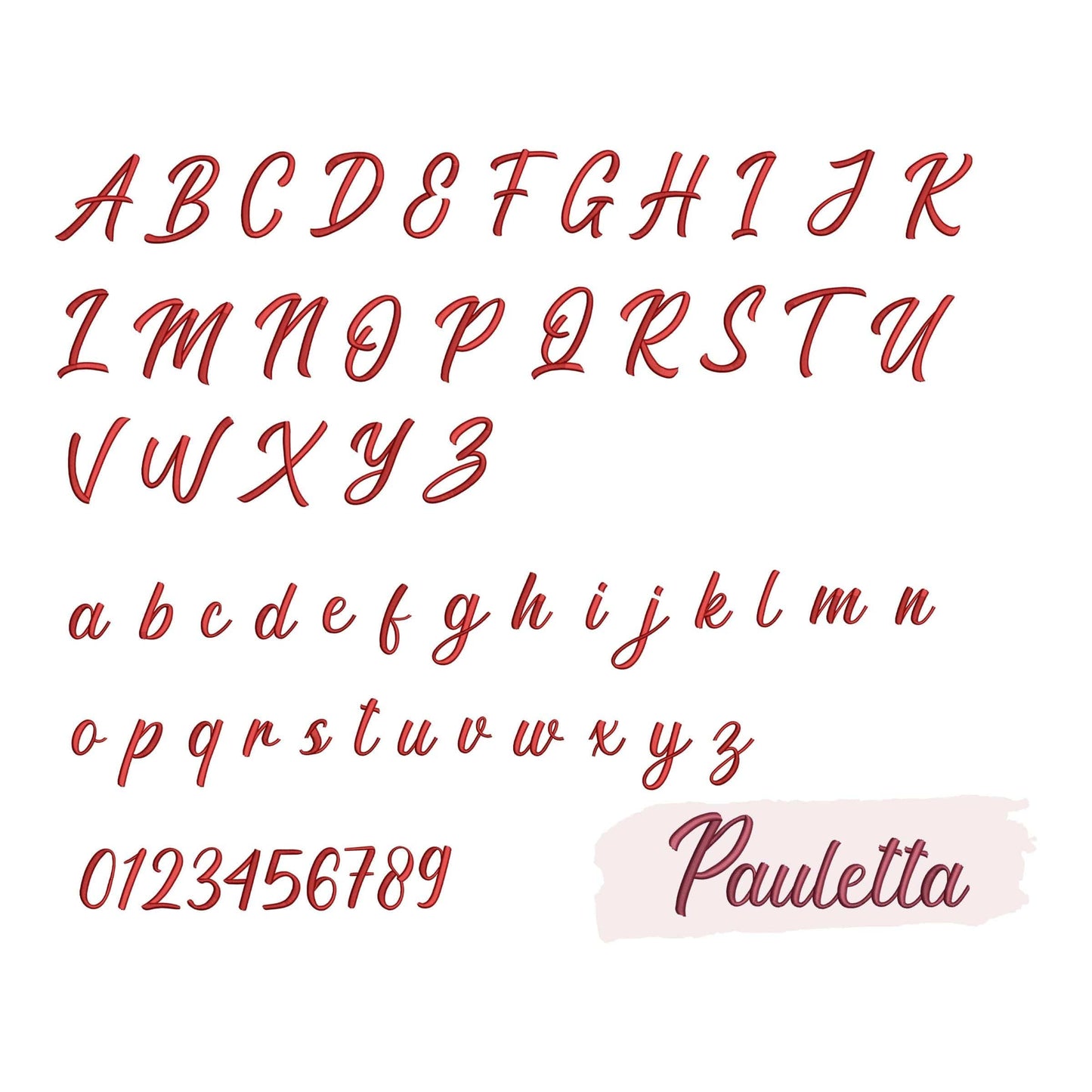 10 Script embroidery fonts bundle