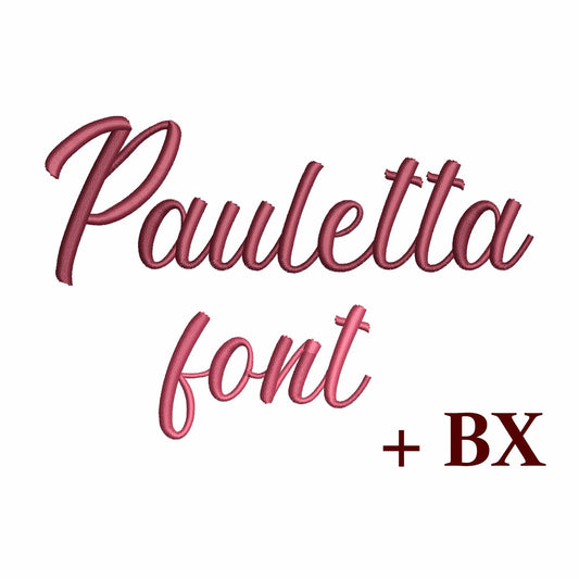 Pauletta - Embroidery font