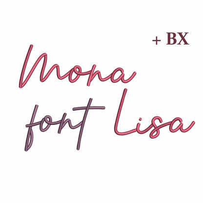 Mona Lisa - Embroidery font