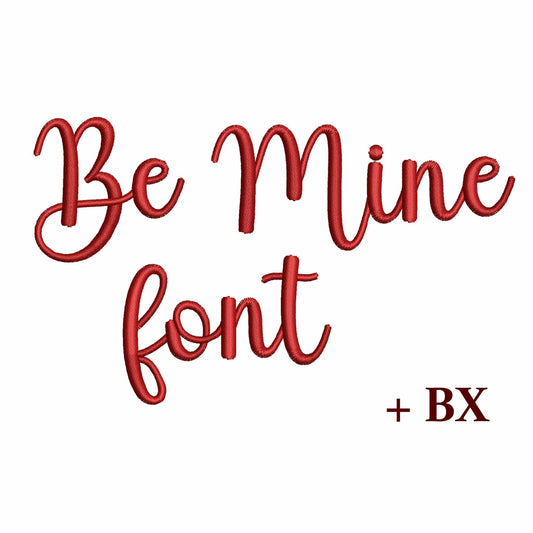 Be mine - Embroidery font