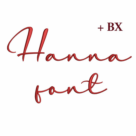 Hanna - Embroidery font