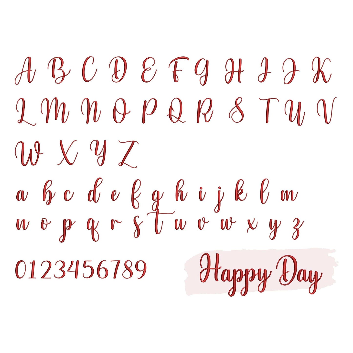 10 Script embroidery fonts bundle