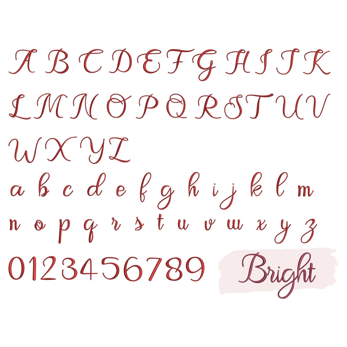 10 Script embroidery fonts bundle