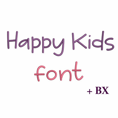 Happy Kids - Embroidery font