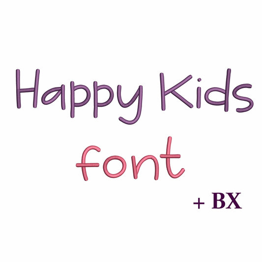 Happy Kids - Embroidery font